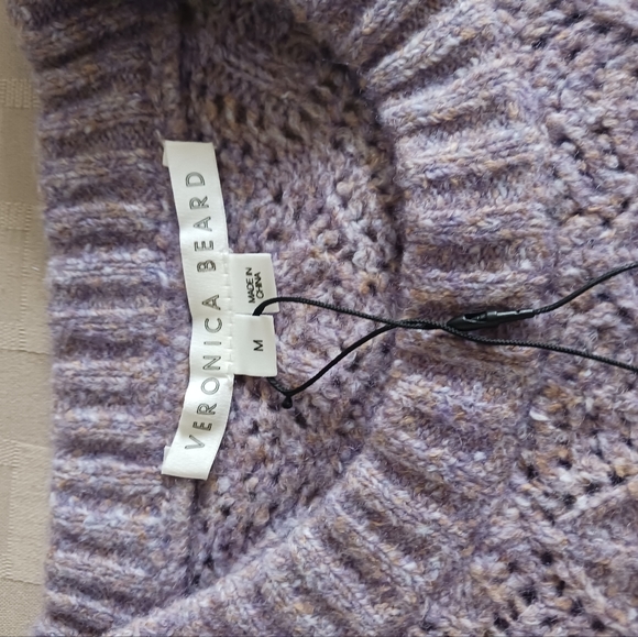 Veronica Beard Nova Puff Sleeves Alpaca and Merino Wool Blend Sweater - Picture 11 of 13